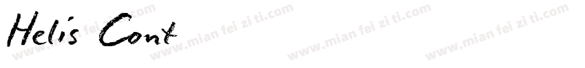 Helis Cont字体转换